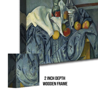 Still Life with Apples – Paul Cézanne Painting | HD Canvas Print | Ready to Hang | Wall Art for Bedroom, living room, Hallway (PCWA05)