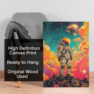 Master Flame Space Themed Wall Art Painting, HD Canvas Print, Framed, Ready to Hang. (POMA19)