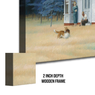 Cape Cod Evening – Edward Hopper Painting | HD Canvas Print | Ready to Hang | Wall Art for Bedroom, living room, Hallway (EHWA01)