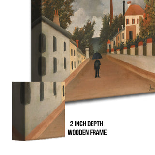 Outskirts of Paris – Henri Rousseau Painting | HD Canvas Print | Ready to Hang | Wall Art for Bedroom, living room, Hallway (HRWA04)