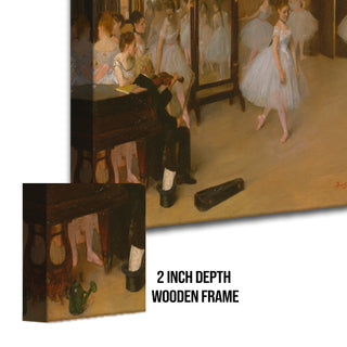 The Dance Class – Edgar Degas Painting | HD Canvas Print | Ready to Hang | Wall Art for Bedroom, living room, Hallway (EDWA05)