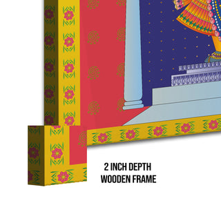 Shreenathji Pichwai Wall Art | HD Canvas Print | Ready to Hang | Wall Art for Temple, living room, Hallway | Size: 36 inch X 48 inch (SHNAWA03)