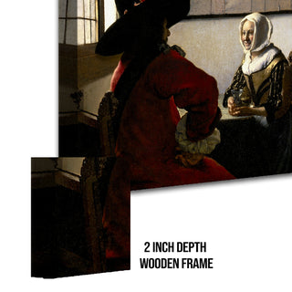 The Geographer – Johannes Vermeer Painting | HD Canvas Print | Ready to Hang | Wall Art for Bedroom, living room, Hallway (JVWA12)