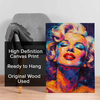 Marilyn Monroe Maximalist Altered Wall Art, HD Canvas Print, Framed, Ready to Hang. (POMA06)