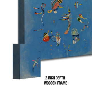 Sky Blue – Wassily Kandinsky Painting | HD Canvas Print | Ready to Hang | Wall Art for Bedroom, living room, Hallway (WKWA05)
