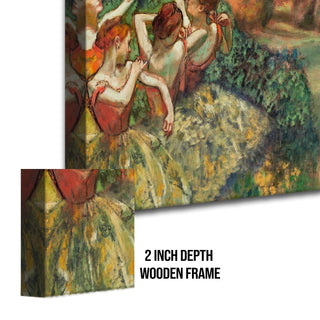Four Dancers – Edgar Degas Painting | HD Canvas Print | Ready to Hang | Wall Art for Bedroom, living room, Hallway (EDWA06)