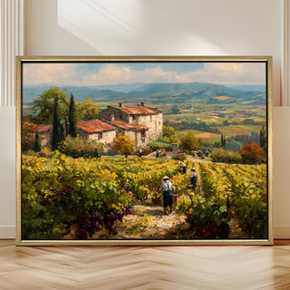 European Cityscape Wall Art, HD Canvas Print, Golden Floater Framed, Ready to Hang, (36 In x 48 In) (EURO-WA-71)