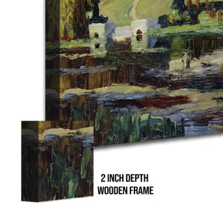View of the Park of the Estate in Moscow – Wassily Kandinsky Painting | HD Canvas Print | Ready to Hang | Wall Art for Bedroom, living room, Hallway (WKWA09)