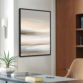Neutral Abstract Canvas Wall Art – 36x48 Inch Large Modern Painting for Home & Office Decor | HD Canvas Print, Ready to Hang. (ABSWA21)