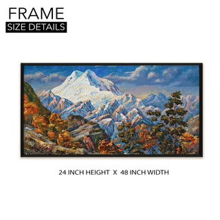 Mesmerising Landscapes Art Large Canvas Paintings. Framed Digital Reprints of Famous and Vibrant Artwork (LDWA09) - Khirki.in 