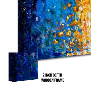 Abstract Modern Art Large Canvas Paintings. Framed Digital Reprints of Famous and Vibrant Artwork (MAWA14) - Khirki.in 