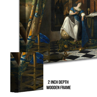 The Allegory of Faith – Johannes Vermeer Painting | HD Canvas Print | Ready to Hang | Wall Art for Bedroom, living room, Hallway (JVWA11)