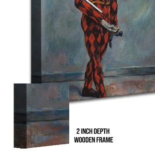 Harlequin – Paul Cézanne Painting | HD Canvas Print | Ready to Hang | Wall Art for Bedroom, living room, Hallway (PCWA01)