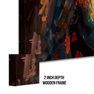 Abstract Modern Art Large Canvas Paintings. Framed Digital Reprints of Famous and Vibrant Artwork (MAWA04) - Khirki.in 