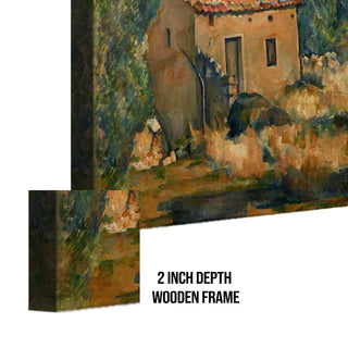 The Old House – Paul Cézanne Painting | HD Canvas Print | Ready to Hang | Wall Art for Bedroom, living room, Hallway (PCWA06)
