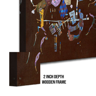 Brown with Supplement – Wassily Kandinsky Painting | HD Canvas Print | Ready to Hang | Wall Art for Bedroom, living room, Hallway (WKWA06)