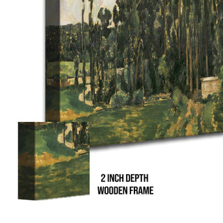 The Alley at Chantilly – Paul Cézanne Painting | HD Canvas Print | Ready to Hang | Wall Art for Bedroom, living room, Hallway (PCWA09)