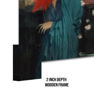 Woman with Ibis – Edgar Degas Painting | HD Canvas Print | Ready to Hang | Wall Art for Bedroom, living room, Hallway (EDWA09)