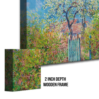 Spring Blossoms in the Garden Painting | HD Canvas Print | Ready to Hang | Wall Art for Bedroom, living room, Hallway (CMWA06)
