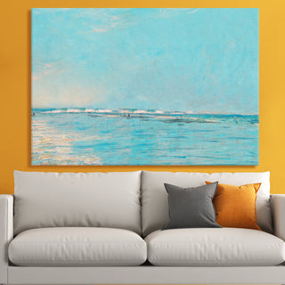 Claude Monet – Seascape at Étretat Painting | HD Canvas Print | Ready to Hang | Wall Art for Bedroom, living room, Hallway (CMWA19)