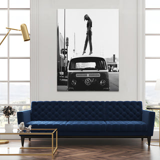 Vintage Cars And Bikes Canvas Wall Art. High Definition Portraits of Automobile. (VCBWA12)