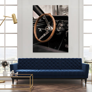 Vintage Cars And Bikes Canvas Wall Art. High Definition Portraits of Automobile. (VCBWA20)