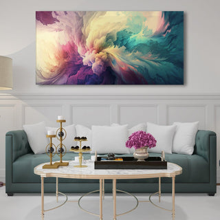 Abstract Modern Art Large Canvas Paintings. Framed Digital Reprints of Famous and Vibrant Artwork (MAWA10) - Khirki.in 