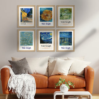 Exclusive Vintage Art Paintings: Enhance Your Home Décor with Framed European and Floral Masterpieces - Perfect for Living Rooms, Bedrooms, and Office Spaces (VINCENT VAN GOGH) (ARTFM010)