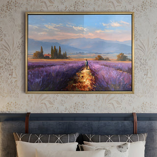 European Cityscape Wall Art, HD Canvas Print, Golden Floater Framed, Ready to Hang, (36 In x 48 In) (EURO-WA-75)