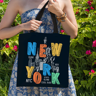 Canvas Zip Clouser Tote Bag for Women – 15x16 Inch Reusable Shopping & Everyday Carry Bag (TOBA05)