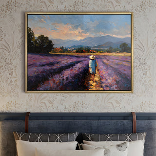 European Cityscape Wall Art, HD Canvas Print, Golden Floater Framed, Ready to Hang, (36 In x 48 In) (EURO-WA-74)