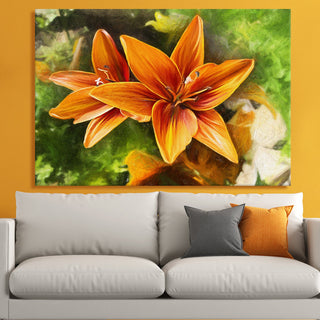 PAPER PLANE DESIGN Canvas Floral Wall Art: A Symphony of Nature's Elegance Large Size Canvas Framed Paintings For Living Room, Office, Home Decor. (FLWA09)