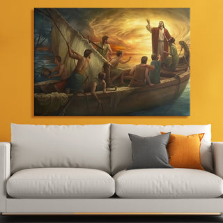 Jesus Christ Canvas Wall Art painting. Large Size canvas Wall Art For Home Decor. (JEWA06).