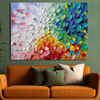 Framed Abstract Oil Pastel Style Wall Art Painting For Home and Hotels Wall Decoration (ABWA08)