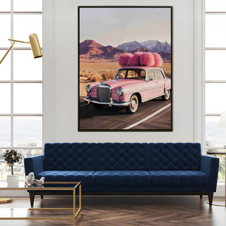Vintage Cars And Bikes Canvas Wall Art. High Definition Portraits of Automobile. (VCBWA14)