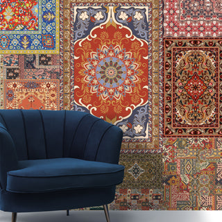 The Royal Weave – Heritage Rug Collage Wallpaper. (PATCH022)