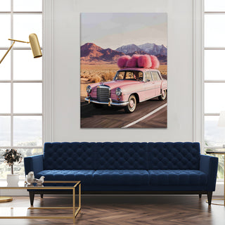 Vintage Cars And Bikes Canvas Wall Art. High Definition Portraits of Automobile. (VCBWA14)