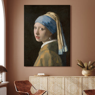 Girl with a Pearl Earring – Johannes Vermeer Painting | HD Canvas Print | Ready to Hang | Wall Art for Bedroom, living room, Hallway (JVWA01)