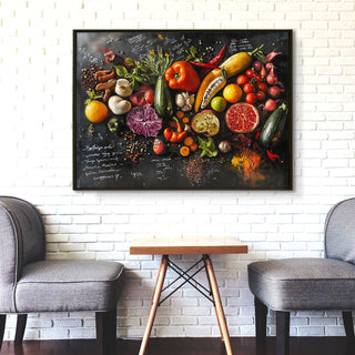 Large Premium Framed Canvas for kitchen, dining area, cafe, restaurant, or hotel (KTCWA008)