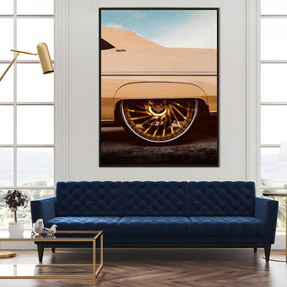 Vintage Cars And Bikes Canvas Wall Art. High Definition Portraits of Automobile. (VCBWA28)