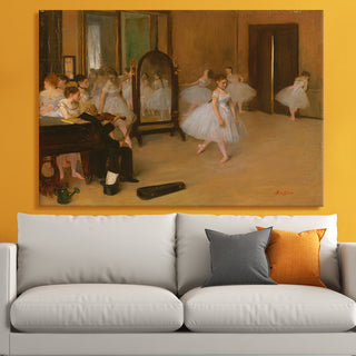 The Dance Class – Edgar Degas Painting | HD Canvas Print | Ready to Hang | Wall Art for Bedroom, living room, Hallway (EDWA05)