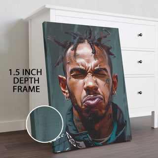Street Royalty – Bold Urban Portrait Wall Art, HD Canvas Print, Framed, Ready to Hang. (POMWA340)