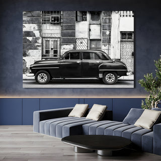 Vintage Cars And Bikes Canvas Wall Art. High Definition Portraits of Automobile. (VCBWA04)