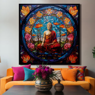 Lord Buddha Vastu Wall Art Painting For Home and Office Wall Decoration