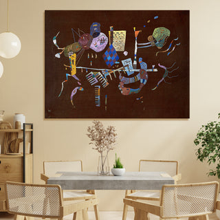 Brown with Supplement – Wassily Kandinsky Painting | HD Canvas Print | Ready to Hang | Wall Art for Bedroom, living room, Hallway (WKWA06)