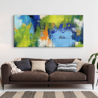 Abstract Modern Art Large Canvas Paintings. Framed Digital Reprints of Famous and Vibrant Artwork (MAWA06) - Khirki.in 