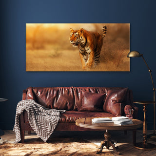 Amazing Wildlife Wall Art. Large Canvas Framed Digital Reprints of Jungle, Wildlife, Animals and Birds. Ready To Hang. Size:  24 Inch x 48 Inch (WBWA28) - Khirki.in 