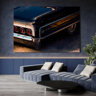 Vintage Cars And Bikes Canvas Wall Art. High Definition Portraits of Automobile. (VCBWA05)