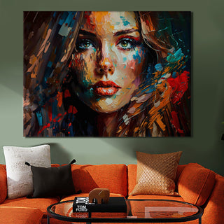 Framed Abstract Oil Pastel Style Wall Art Painting For Home and Hotels Wall Decoration (ABWA10)