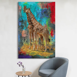 Large Wildlife Canvas Wall Art Painting for Living Room, Home, and Office.